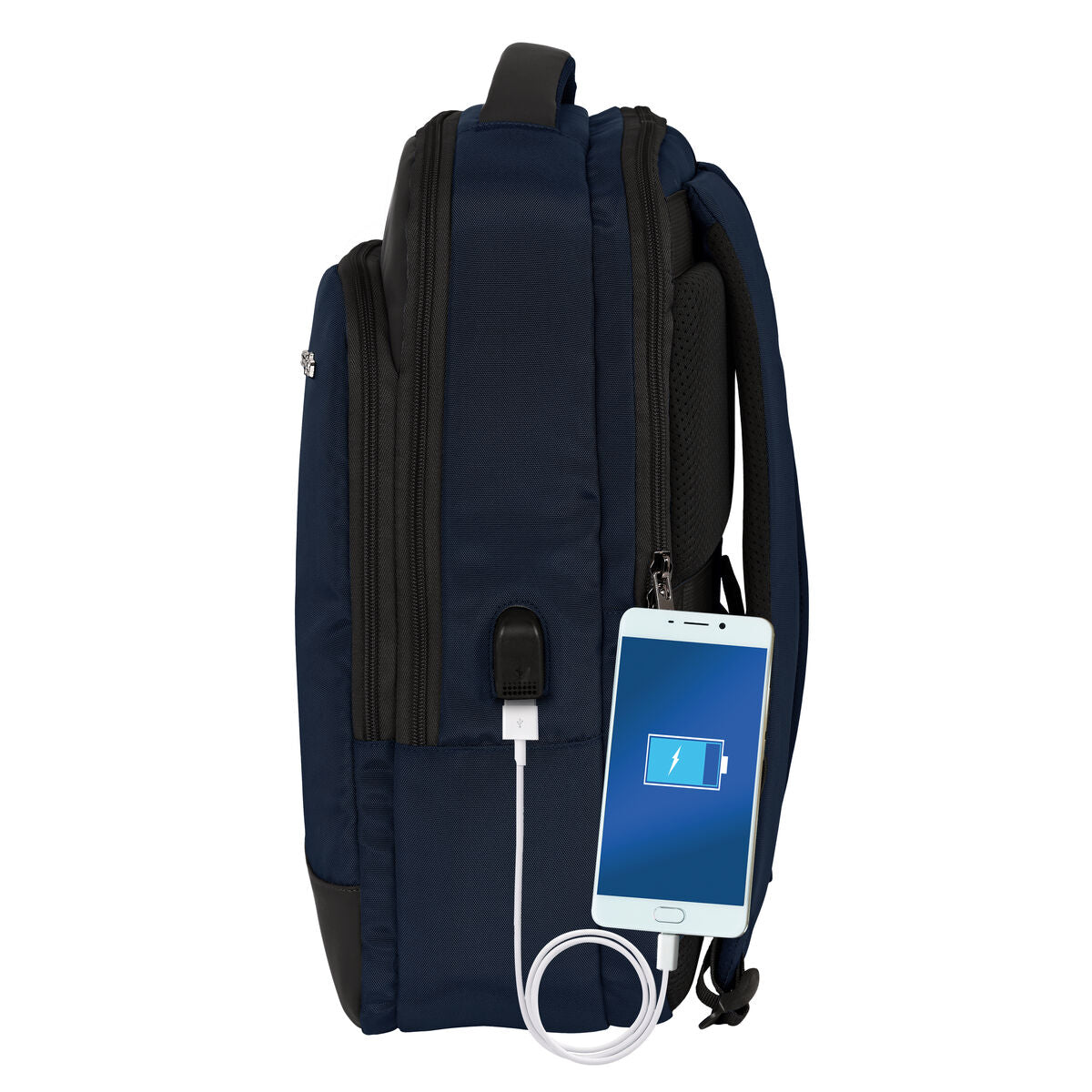 Safta Sac À Dos Pour Portable Et Tablette Avec Sortie Usb Safta Business Bleu Foncé (29 X 44 X 15 Cm)