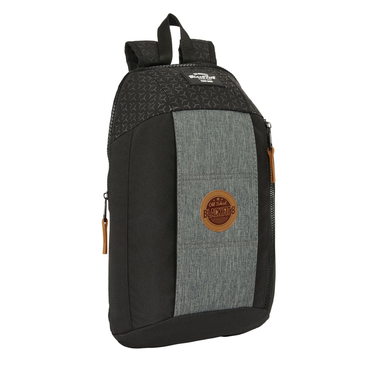 Blackfit8 Sac À Dos Casual Blackfit8 Old School Noir Gris 22 X 39 X 10 Cm