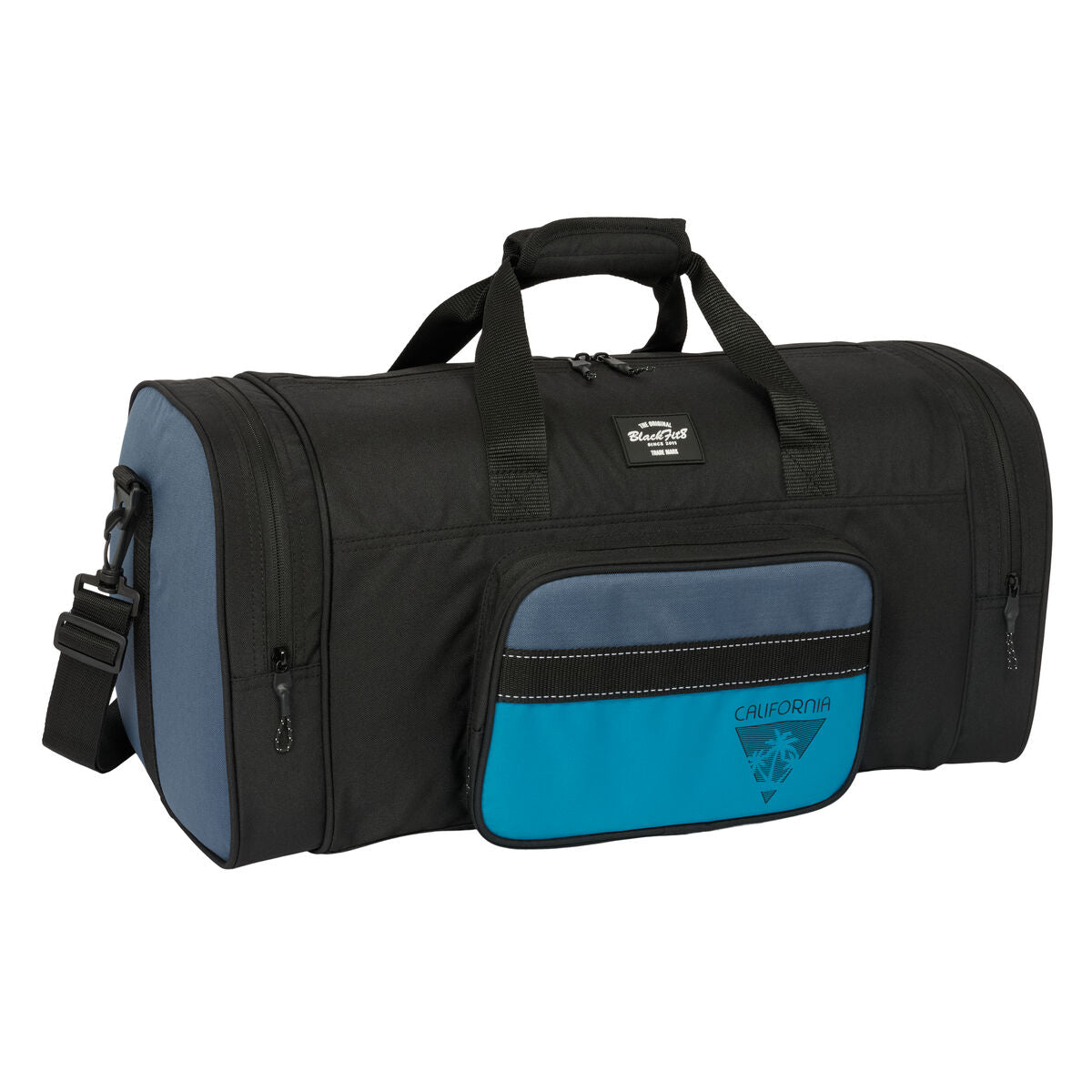 Blackfit8 Sac De Sport Blackfit8 California Bleu Noir 55 X 26 X 27 Cm