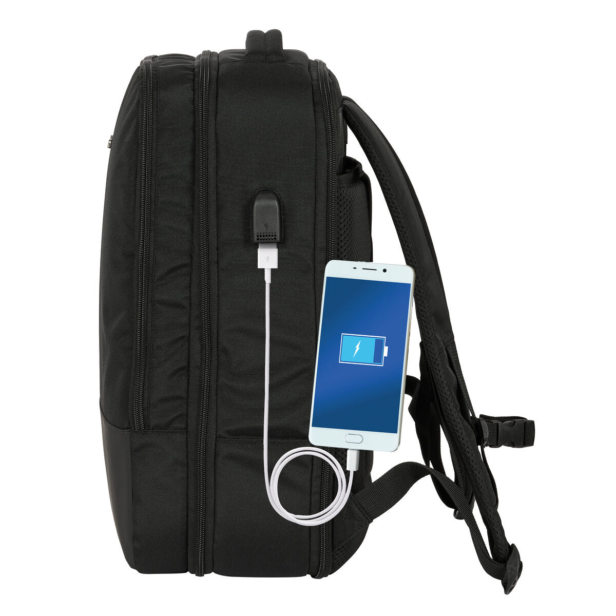 Safta Sac À Dos Safta Multisports De Voyage Noir Business 30 X 44 X 16 Cm