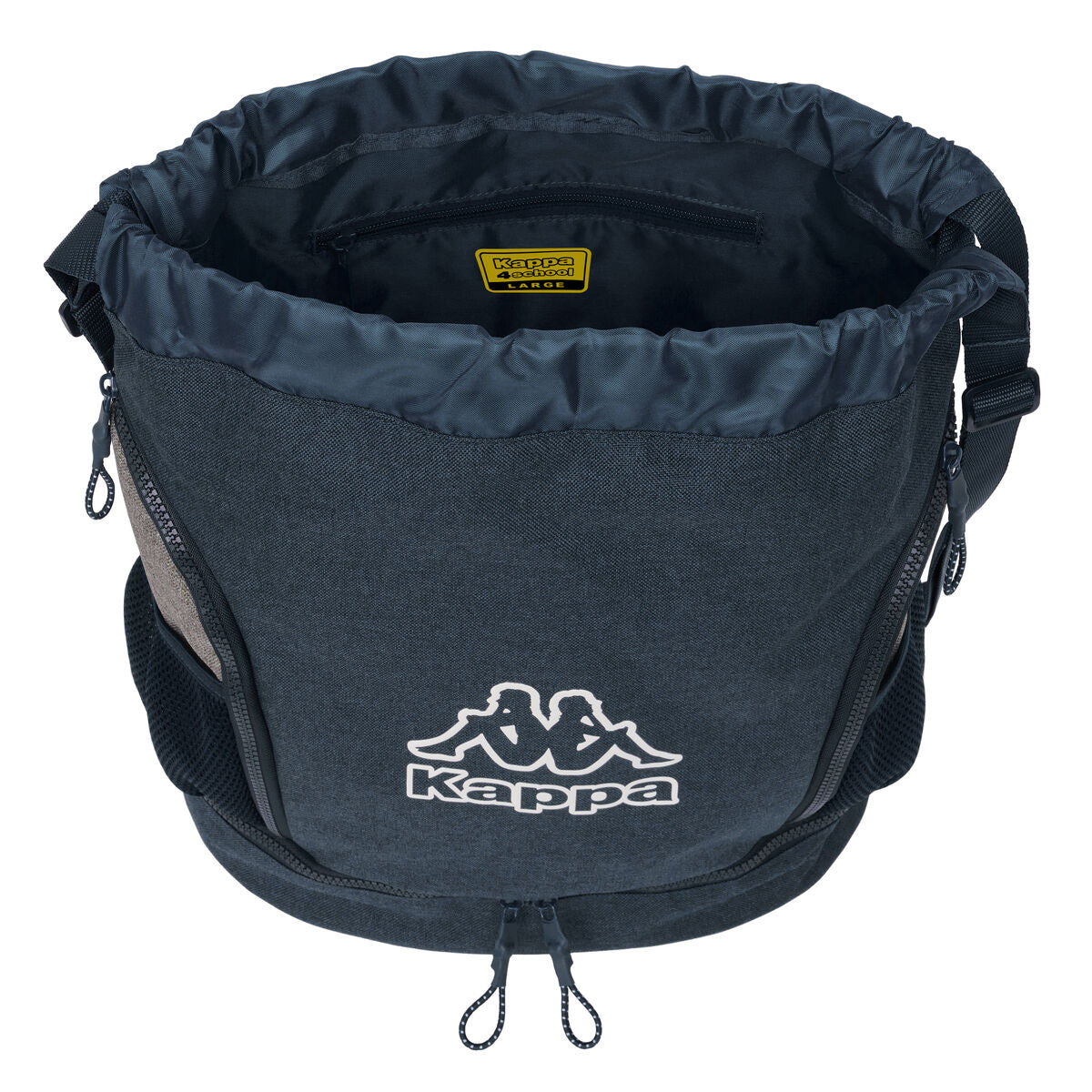 Kappa Sac À Dos Enfant Kappa Dark Navy Gris Blue Marine 35 X 40 X 1 Cm