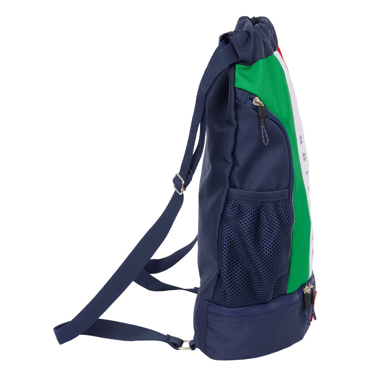 Benetton Sac À Dos Serré Par Des Ficelles Benetton Flag Blue Marine 35 X 40 X 1 Cm
