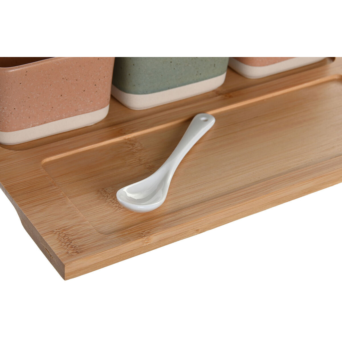 Dkd Home Decor Ensemble À Apértif Dkd Home Decor 26 X 9 X 4 Cm Porcelaine Multicouleur Bambou 8 Pièces Scandinave