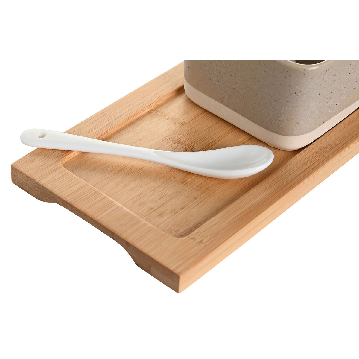 Dkd Home Decor Ensemble À Apértif Dkd Home Decor 29 X 11,5 X 1,5 Cm Porcelaine Multicouleur Bambou Scandinave