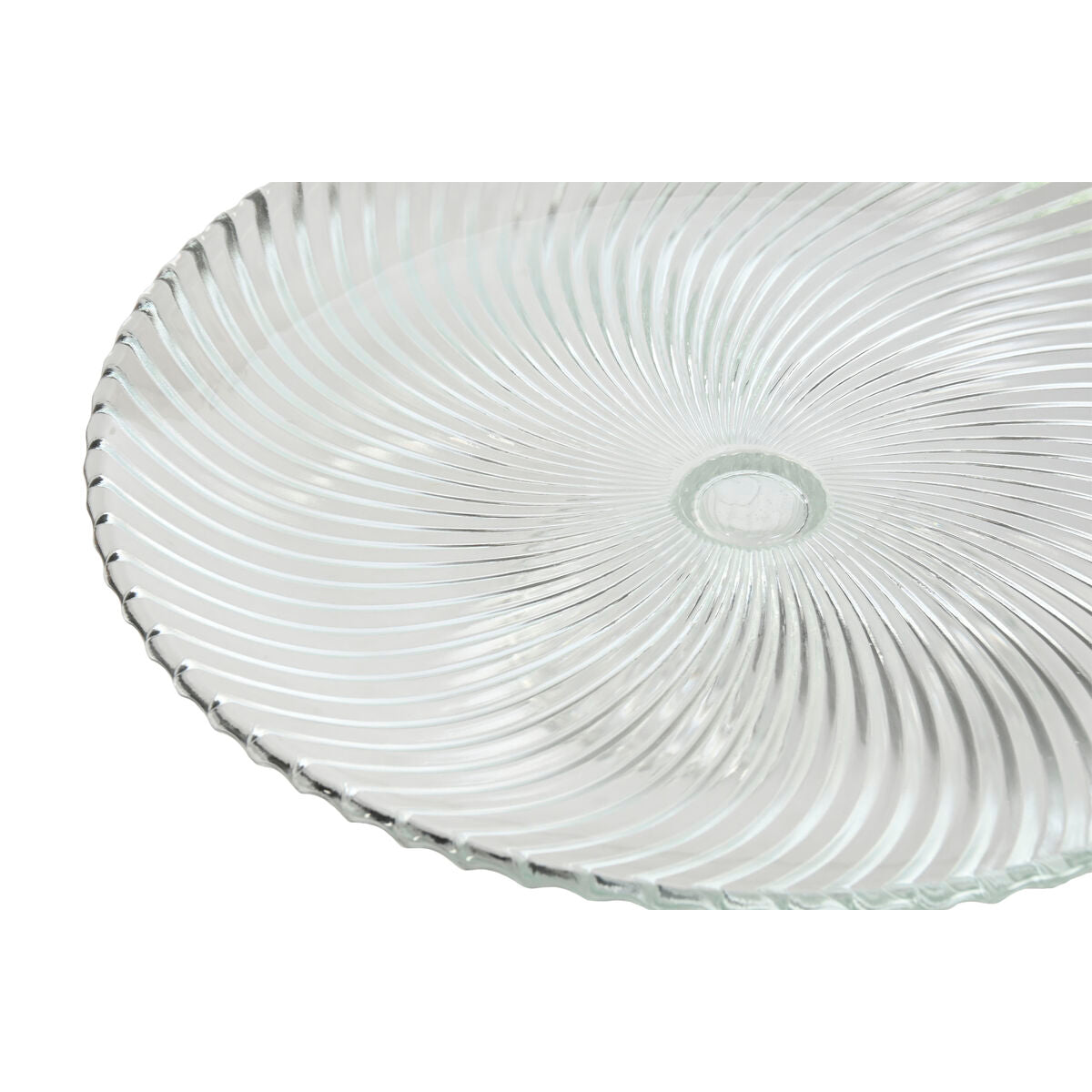 Home Esprit Assiette Plate Home Esprit Transparent Verre 31 X 31 X 9,5 Cm