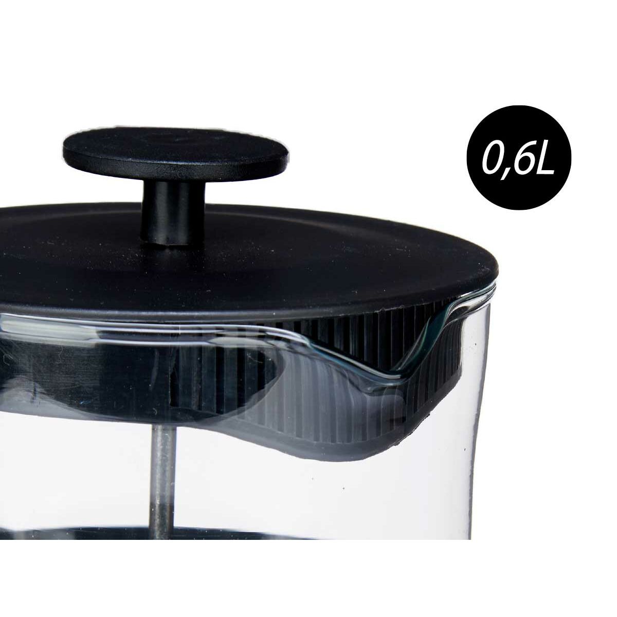 Kinvara Théière Kinvara Sw8120 Noir Transparent 600 Ml Piston