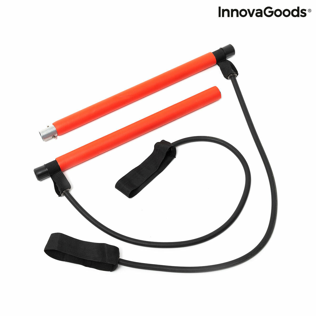 Innovagoods Barre De Fitness Avec Élastiques Et Guide D'exercice Innovagoods (Reconditionné A)