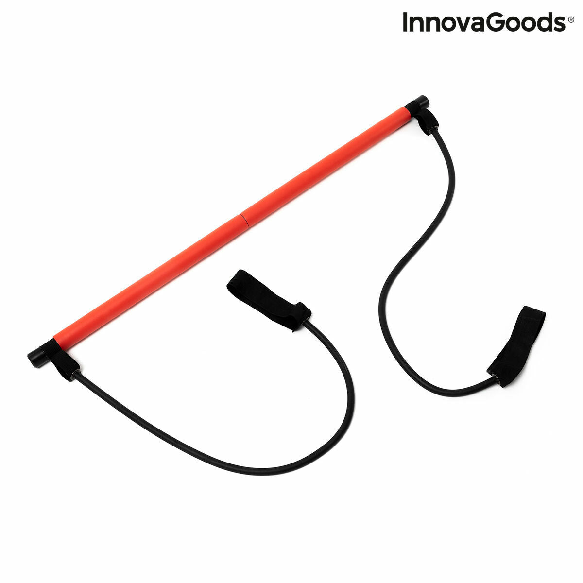 Innovagoods Barre De Fitness Avec Élastiques Et Guide D'exercice Innovagoods (Reconditionné A)