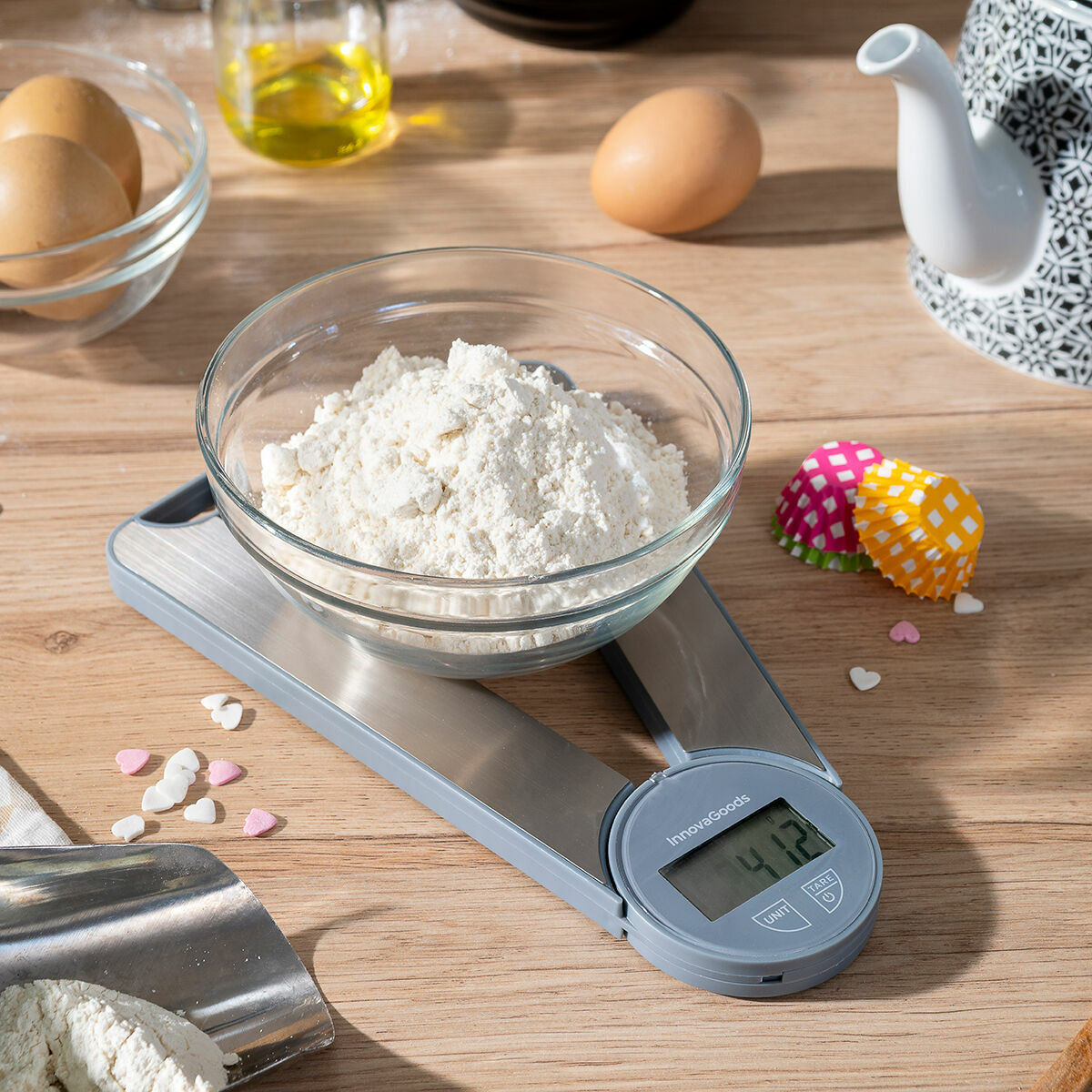 Innovagoods Balance De Cuisine Numérique Pliable Skolden Innovagoods