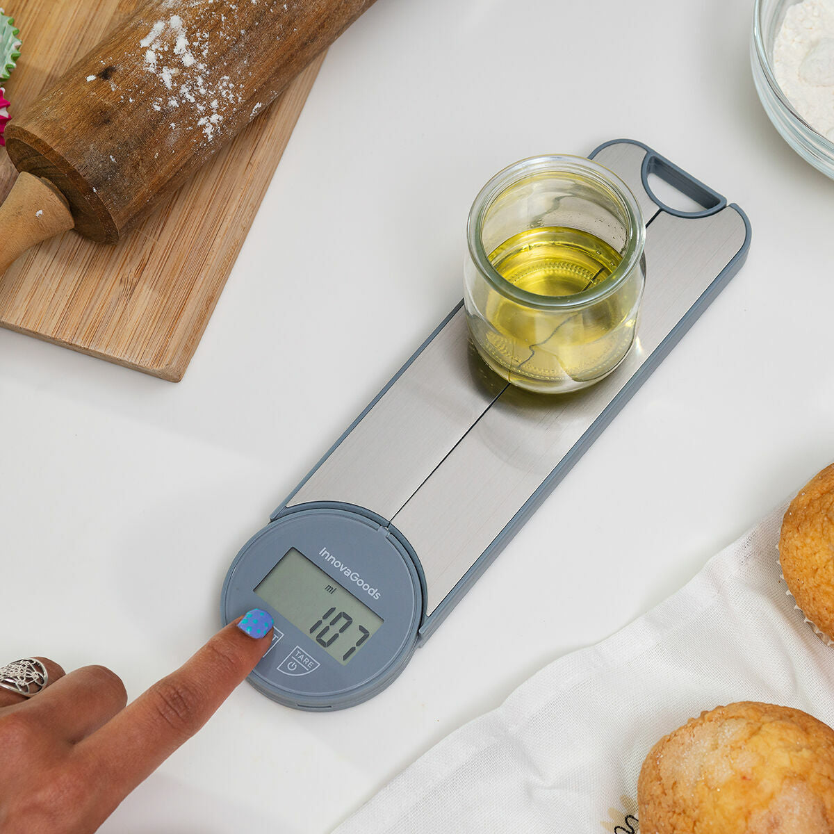 Innovagoods Balance De Cuisine Numérique Pliable Skolden Innovagoods