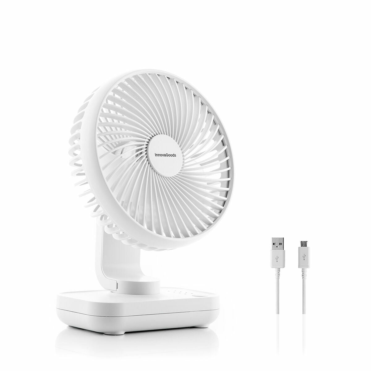 Innovagoods Ventilateur De Bureau Rechargeable Fanrec Innovagoods Ø5,4'' 3600 Mah / 13,3 W