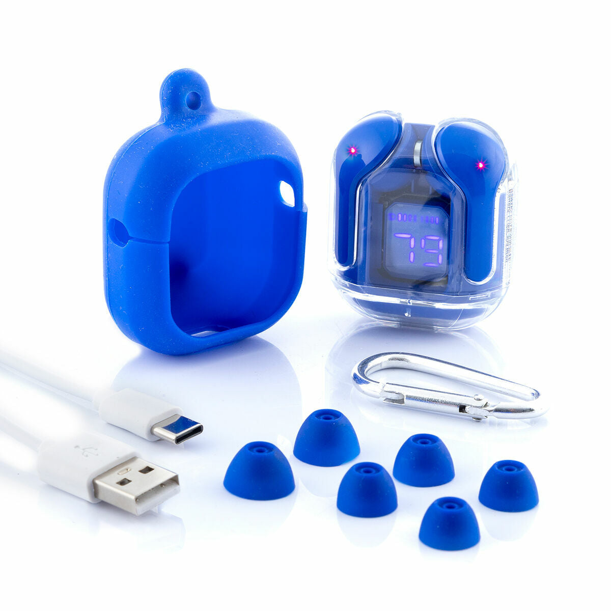 Innovagoods Écouteurs Sans Fil Avec Étui De Charge Blue Innovagoods