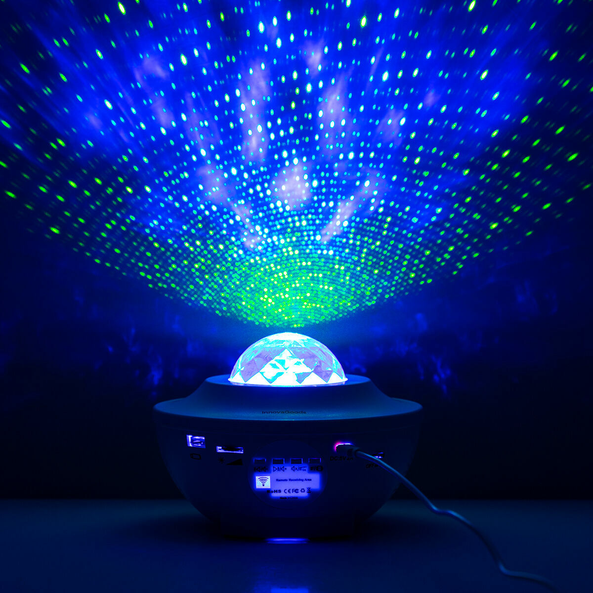 Innovagoods Projecteur D'étoiles Led Avec Haut-Parleur Sedlay Innovagoods
