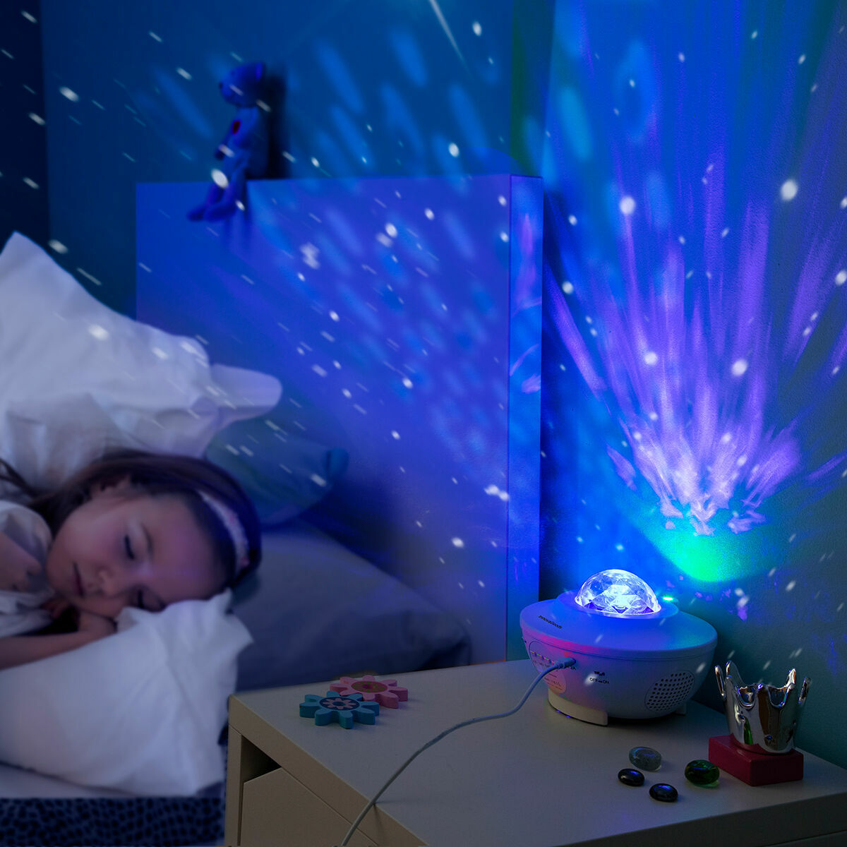 Innovagoods Projecteur D'étoiles Led Avec Haut-Parleur Sedlay Innovagoods