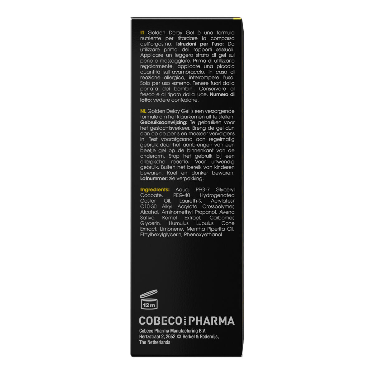 Cobeco Gel De Retardment Golden Cobeco Delay 50 Ml