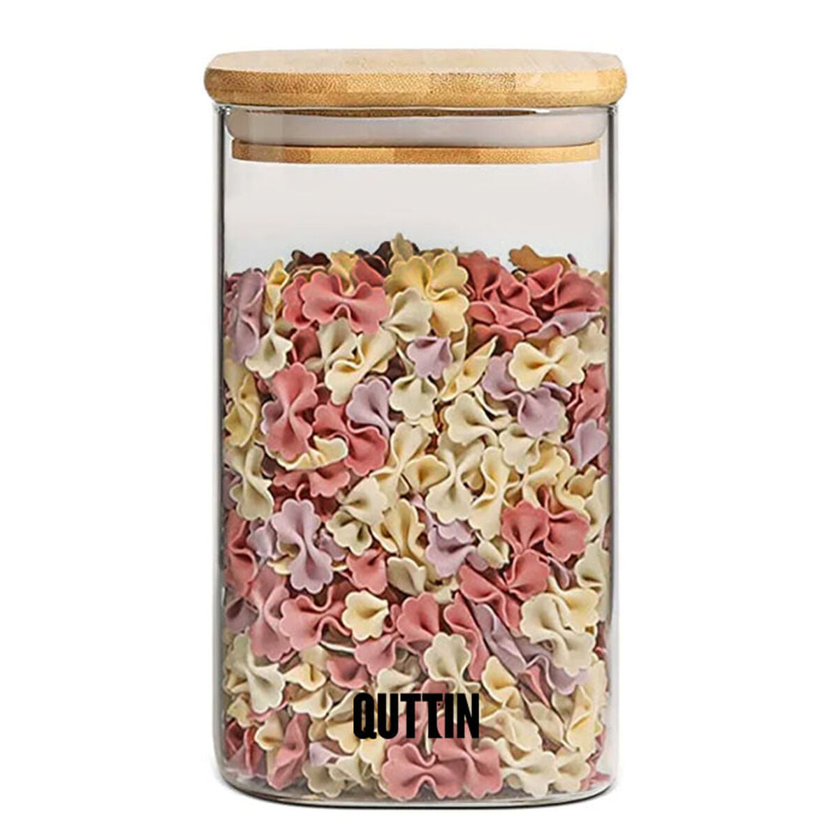 Quttin Récipient De Conservation Des Aliments Quttin Bambou Verre Borosilicaté 720 Ml (12 Unités)