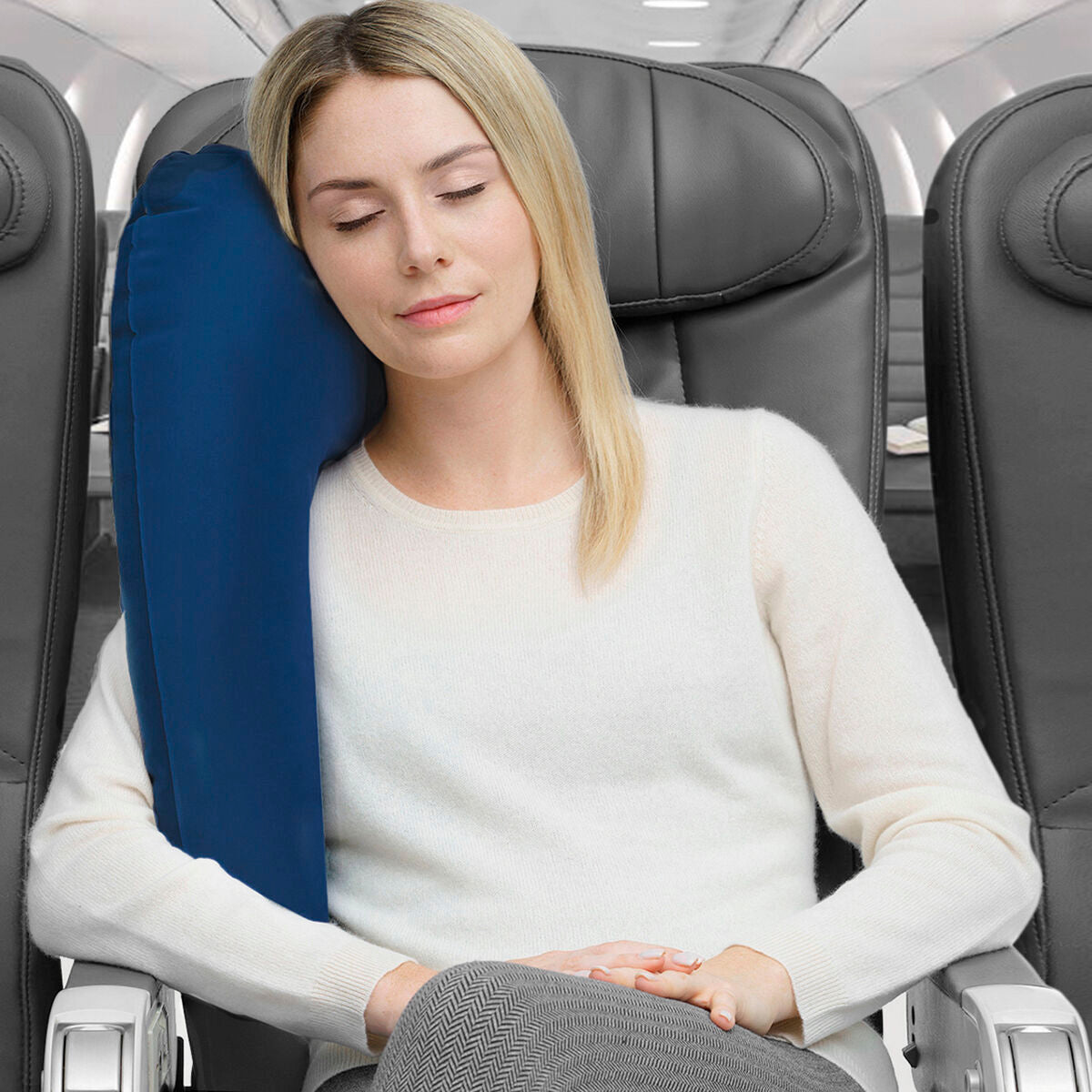 Innovagoods Oreiller De Voyage Gonflable Avec Support Pour Sièges Restel Innovagoods