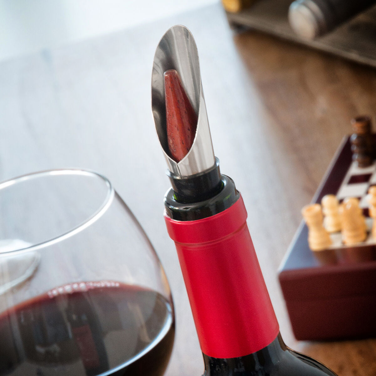 Innovagoods Ensemble D'accessoires À Vin Et Échecs Innovagoods 37 Pièces