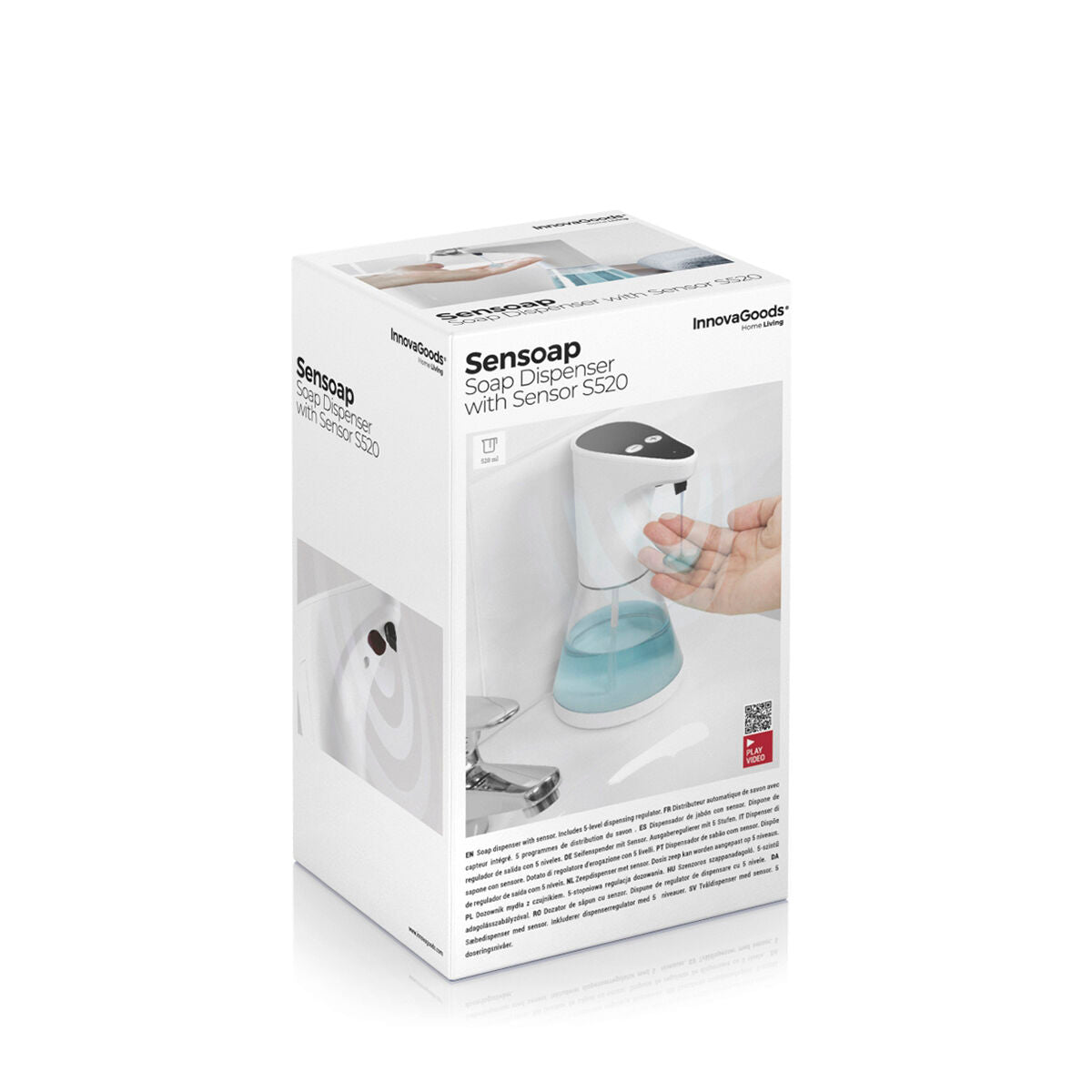 Innovagoods Distributeur Automatique De Savon Avec Capteur Sensoap Innovagoods