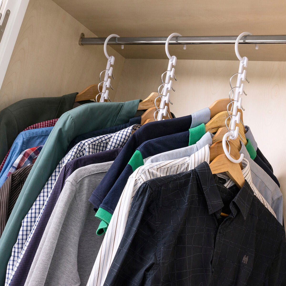 Innovagoods Organisateur De Cintre Pour 40 Vêtements Plusrobe Innovagoods 24 Pièces