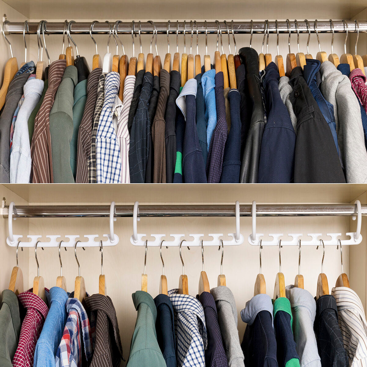 Innovagoods Organisateur De Cintre Pour 40 Vêtements Plusrobe Innovagoods 24 Pièces