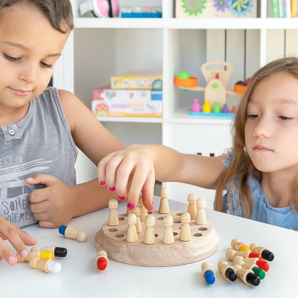 Innovagoods Jeux De Mémoire En Bois Taeda Innovagoods 26 Pièces