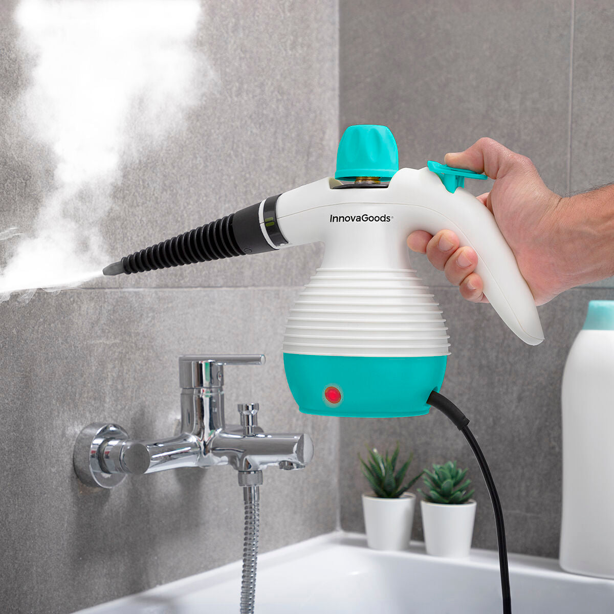 Innovagoods Nettoyeur Vapeur À Main 9 En 1 Avec Accessoires Steany Innovagoods 0,35 L 3 Bar 1000W