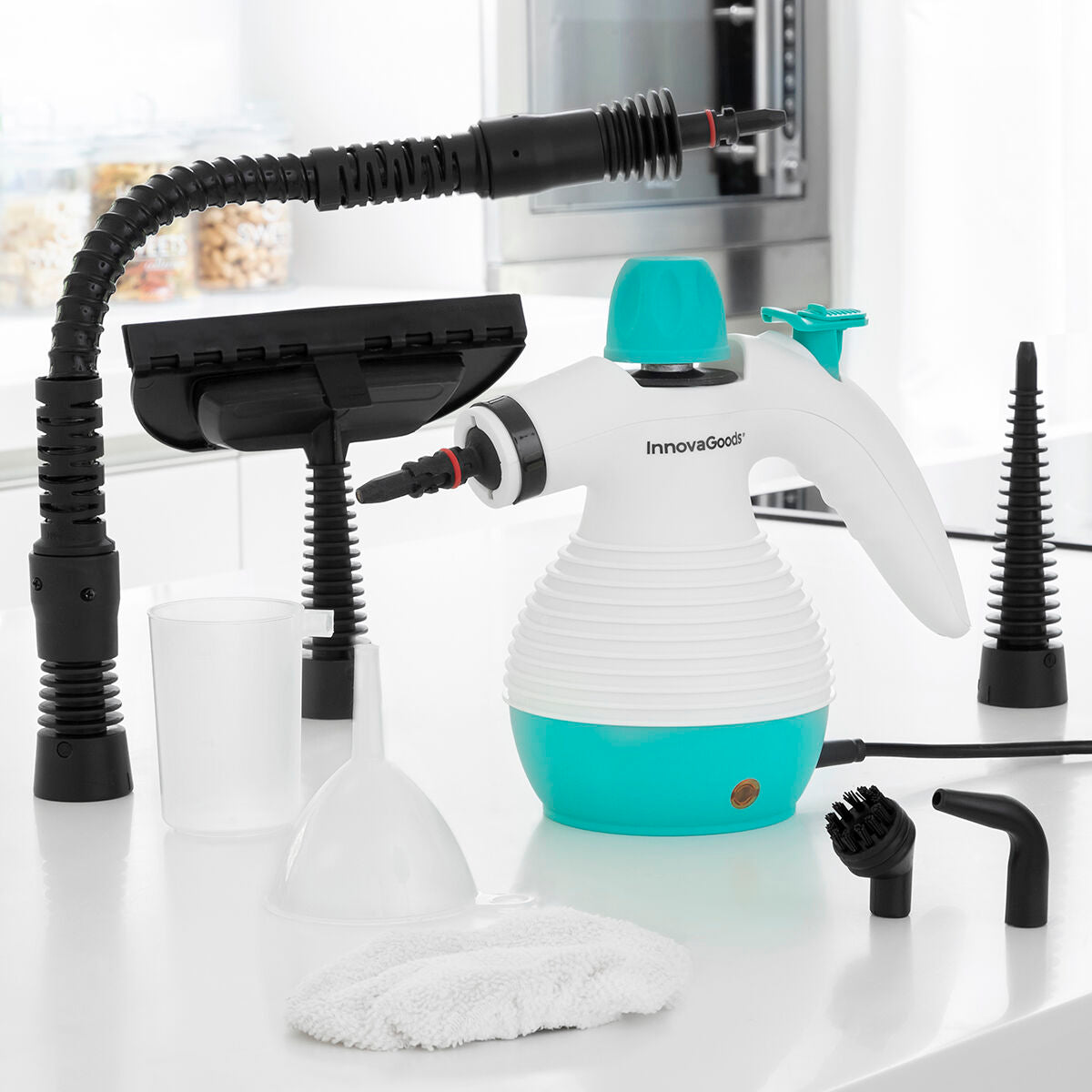 Innovagoods Nettoyeur Vapeur À Main 9 En 1 Avec Accessoires Steany Innovagoods 0,35 L 3 Bar 1000W