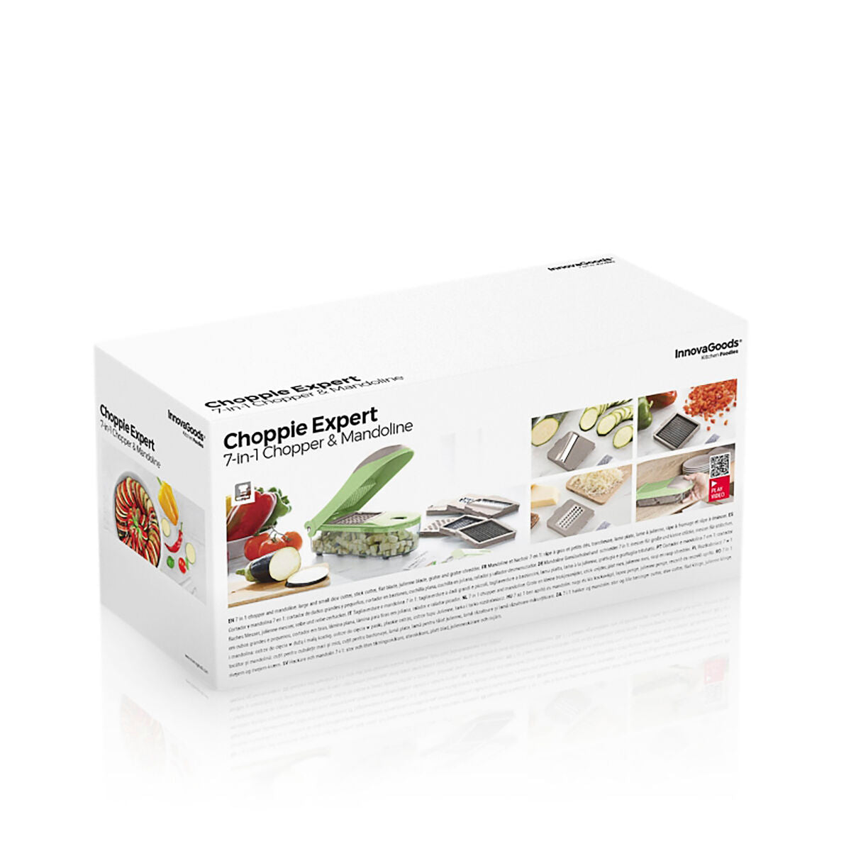 Innovagoods Coupe-Légumes, Râpe Et Mandoline Avec Recettes Et Accessoires 7 En 1 Choppie Expert Innovagoods