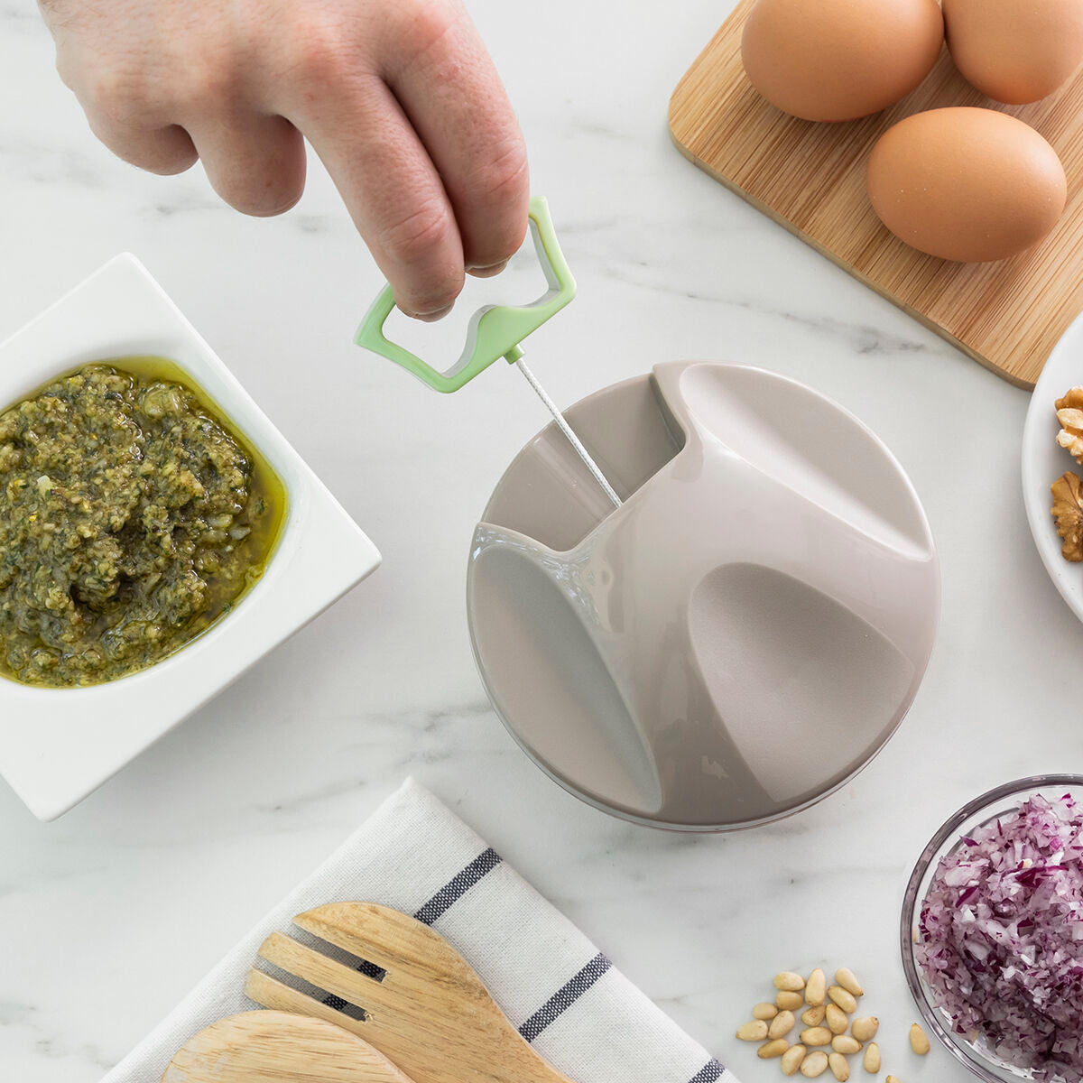 Innovagoods Mini-Hachoir Manuel Avec Cordon Spinop Innovagoods