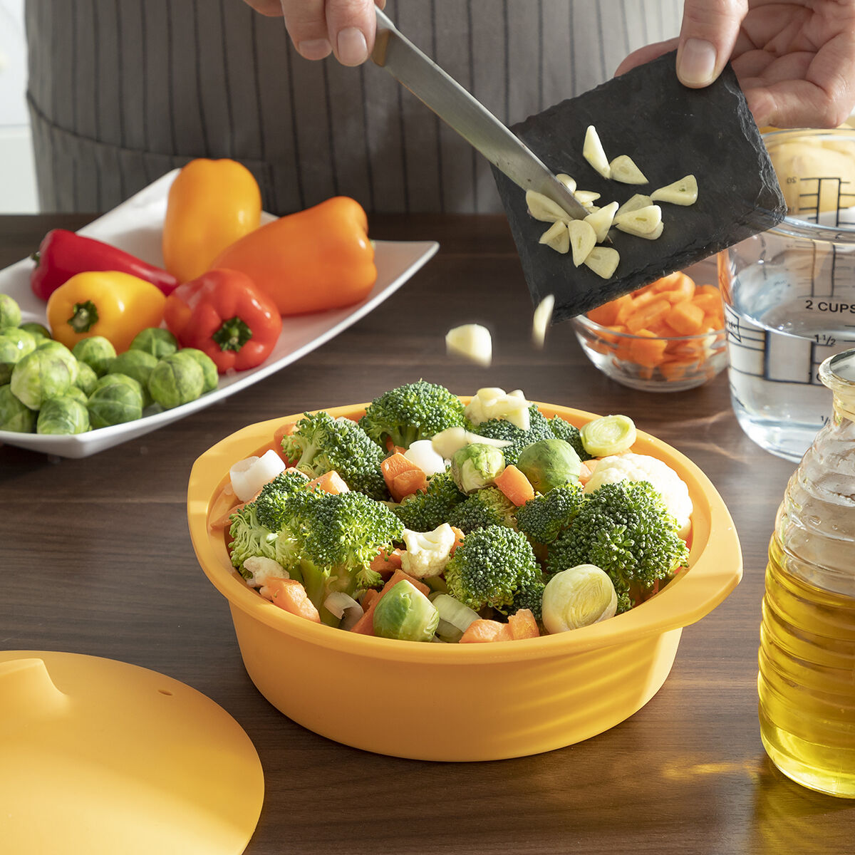 Innovagoods Cuiseur À Vapeur En Silicone Multifonction Avec Recettes Silicotte Innovagoods