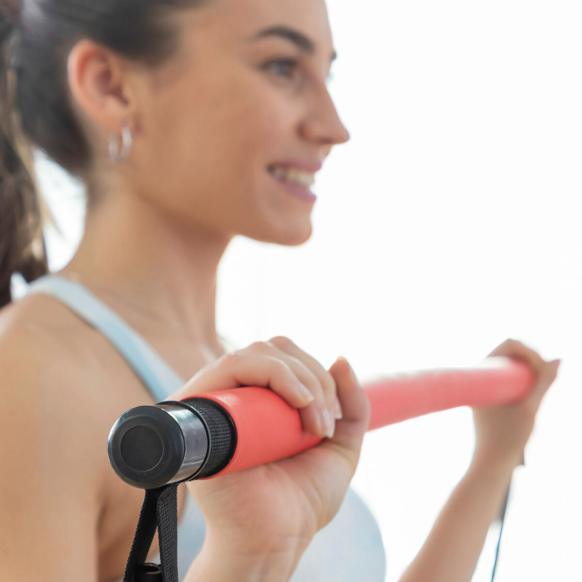 Innovagoods Barre De Fitness Avec Élastiques Et Guide D'exercice Innovagoods (Reconditionné A)