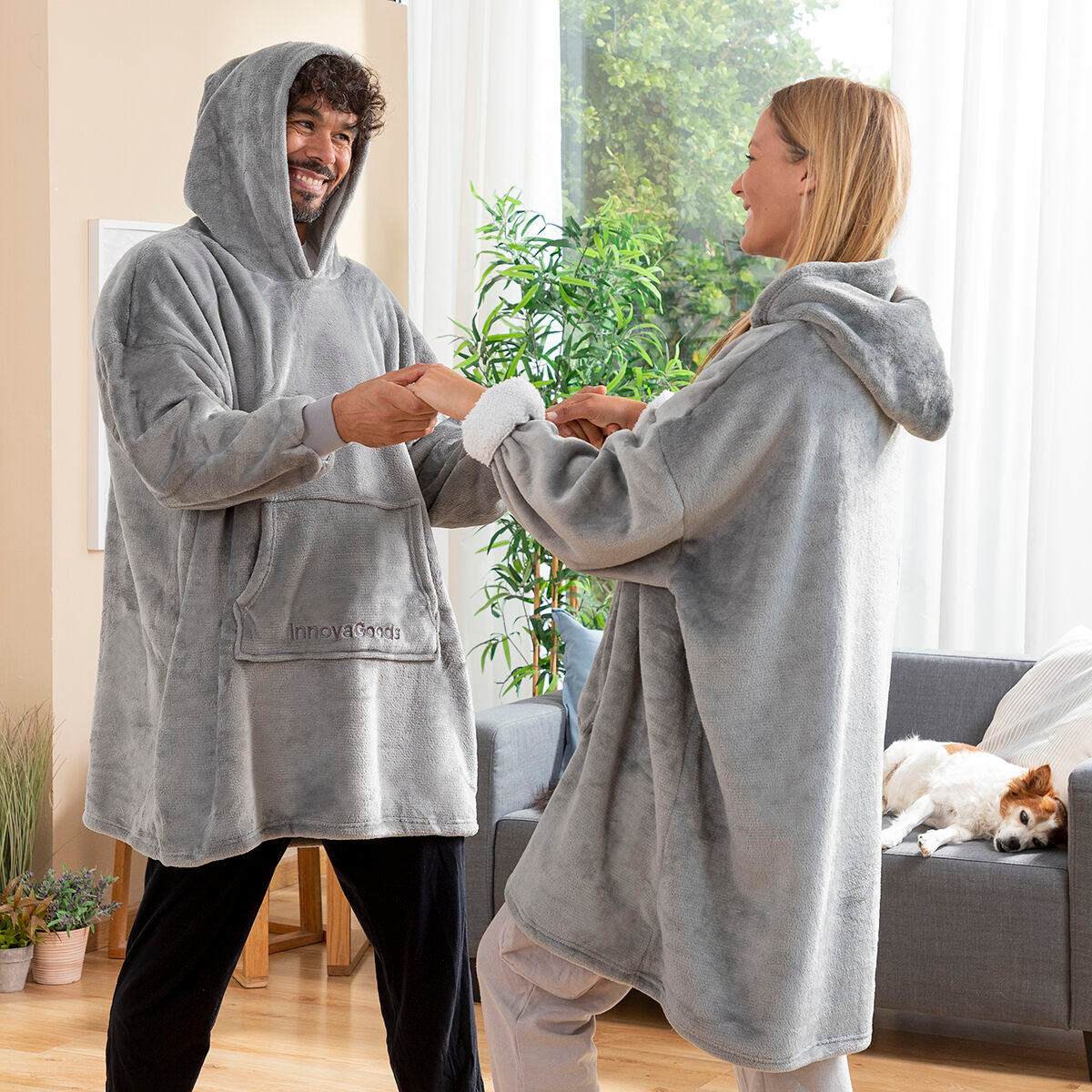 Innovagoods Couverture À Manches Sweat-Shirt Oversize Avec Polaire Swug Innovagoods