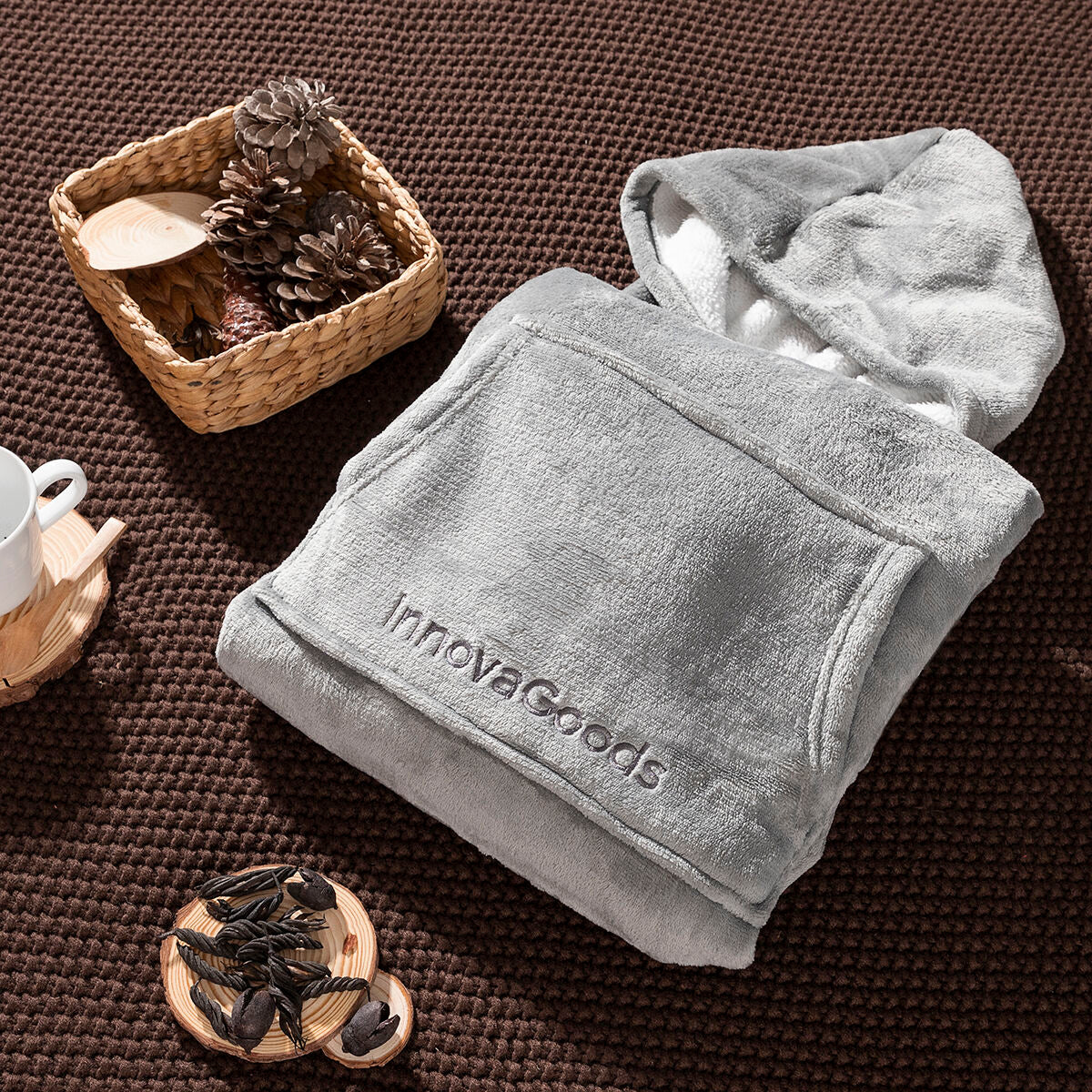 Innovagoods Couverture À Manches Sweat-Shirt Oversize Avec Polaire Swug Innovagoods