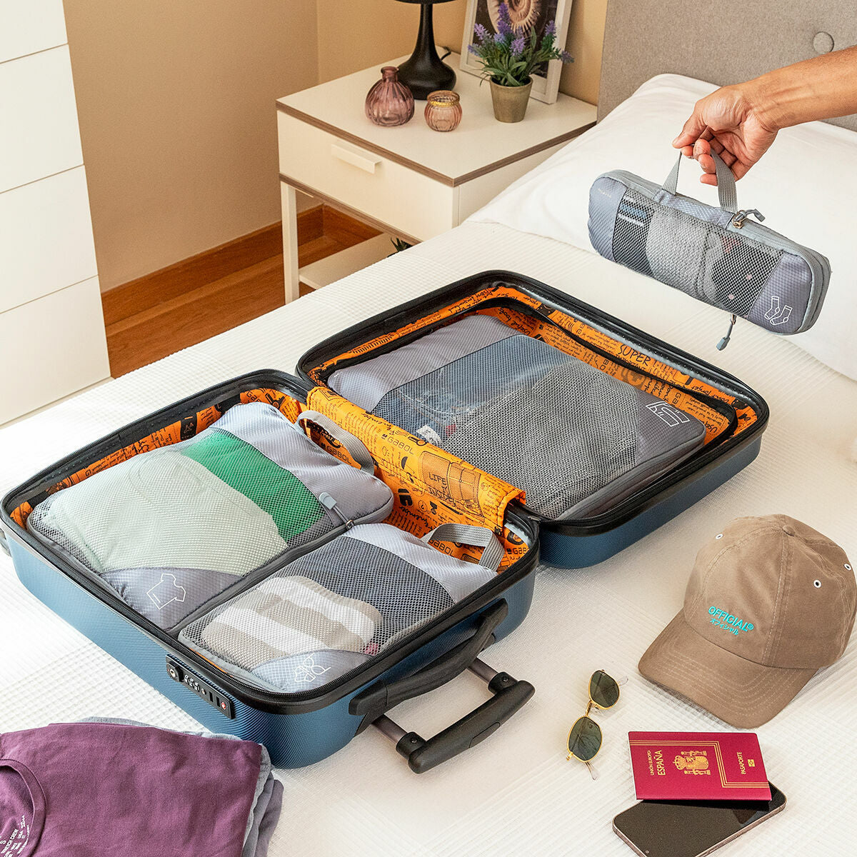 Innovagoods Sacs De Rangement À Compression Pour Valises Compakube Innovagoods 4 Pièces