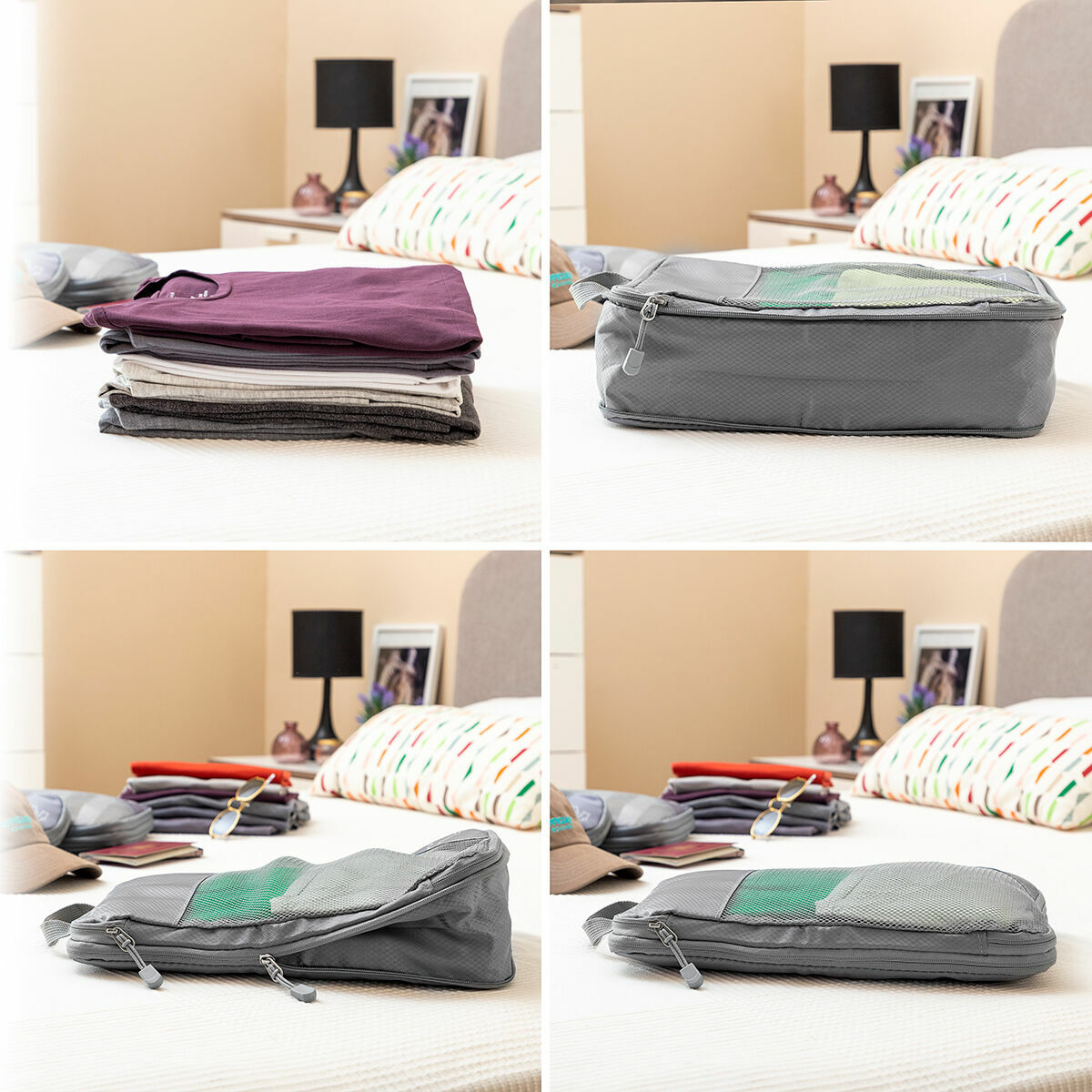 Innovagoods Sacs De Rangement À Compression Pour Valises Compakube Innovagoods 4 Pièces