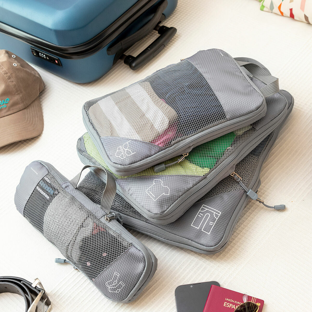 Innovagoods Sacs De Rangement À Compression Pour Valises Compakube Innovagoods 4 Pièces