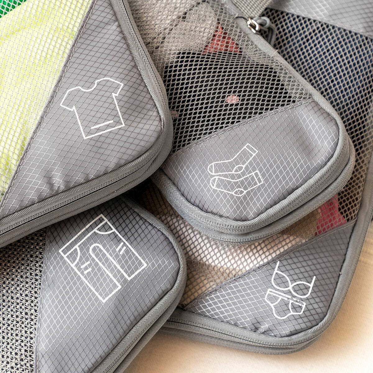 Innovagoods Sacs De Rangement À Compression Pour Valises Compakube Innovagoods 4 Pièces
