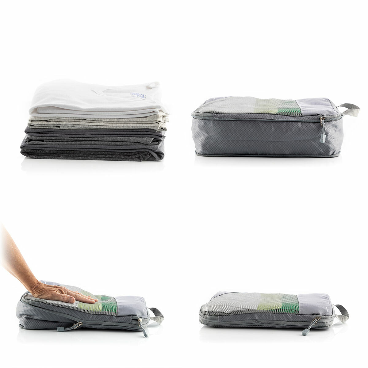 Innovagoods Sacs De Rangement À Compression Pour Valises Compakube Innovagoods 4 Pièces