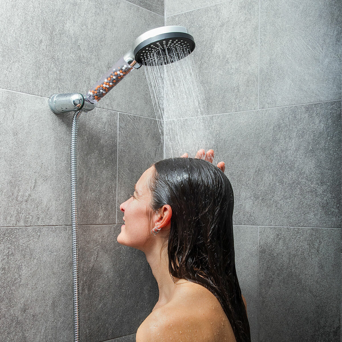 Innovagoods Pommeau De Douche Haute Pression Avec Filtre Et Minéraux Moshol Innovagoods