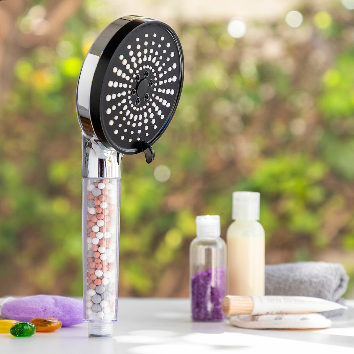 Innovagoods Pommeau De Douche Haute Pression Avec Filtre Et Minéraux Moshol Innovagoods