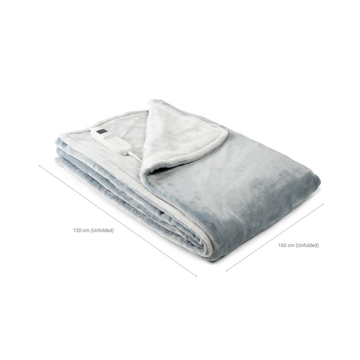 Innovagoods Couverture Chauffante Elakef Innovagoods Gris 120 X 160 Cm 160 W