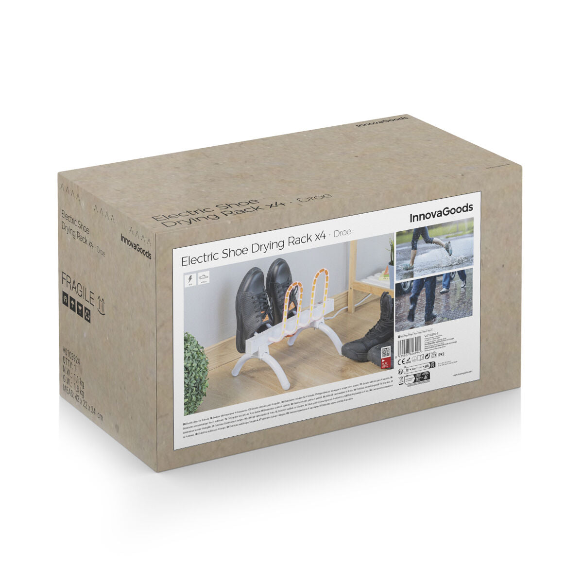 Innovagoods Étendoir Séchoir Électrique À Chaussures Droe Innovagoods 40 W 2 Paires