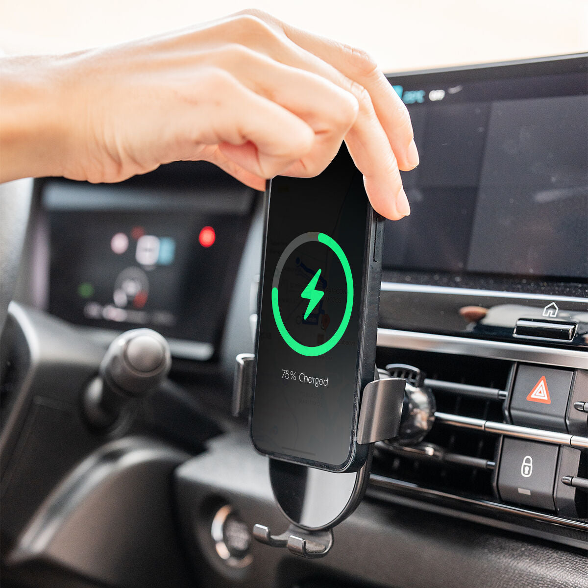 Innovagoods Support De Charge Rapide Sans Fil Pour Voiture Chakar Innovagoods
