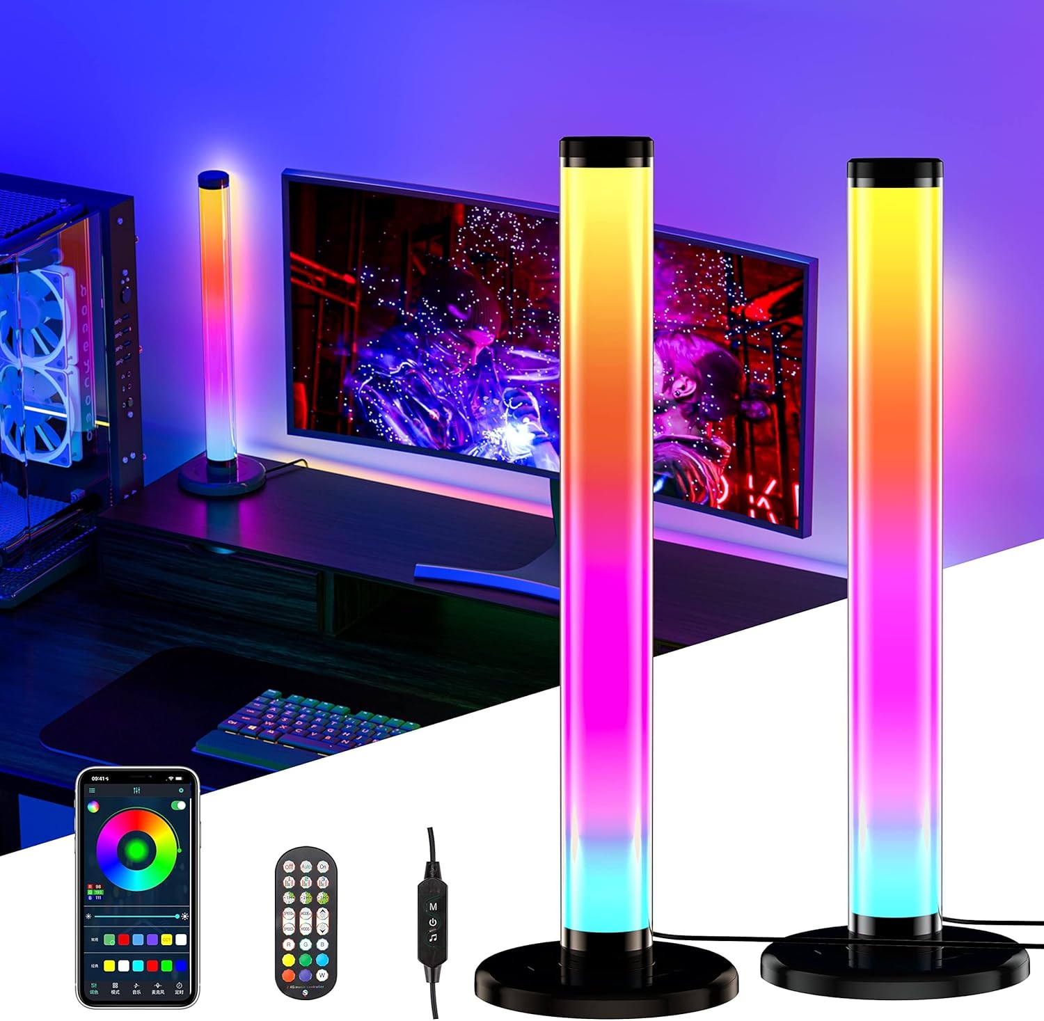 Barres RGB Smart avec Synchronisation Musique et TV