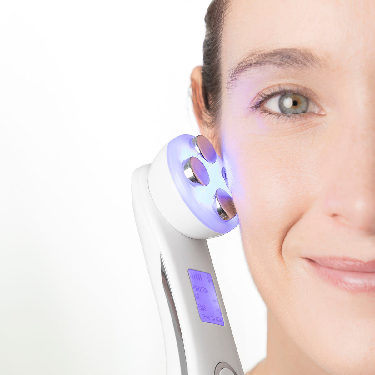 Innovagoods Masseur Facial Avec Radiofréquence, Photothérapie Et Électrostimulation Wace Innovagoods