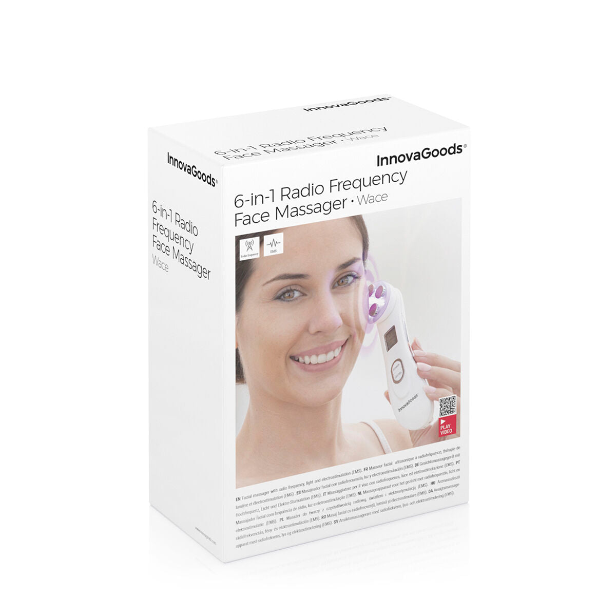 Innovagoods Masseur Facial Avec Radiofréquence, Photothérapie Et Électrostimulation Wace Innovagoods