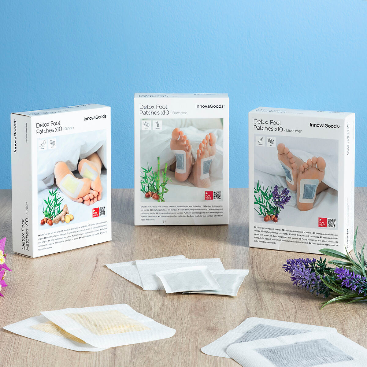 Innovagoods Patchs Détoxifiants Pour Les Pieds Lavender Innovagoods 10 Unités