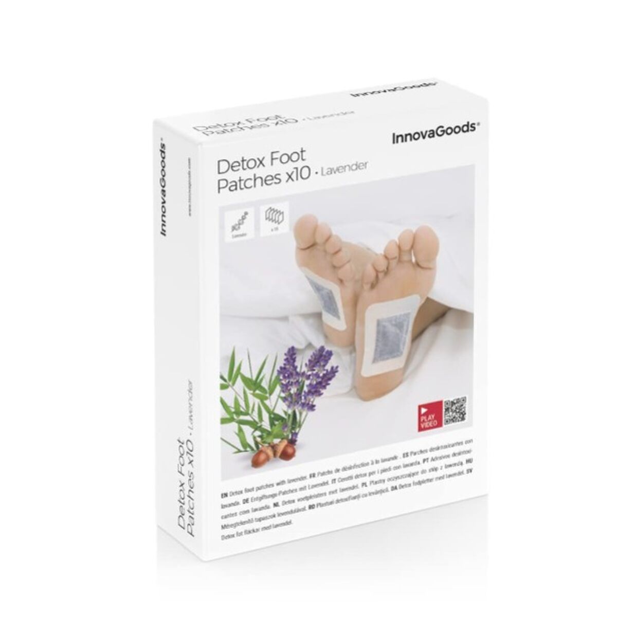 Innovagoods Patchs Détoxifiants Pour Les Pieds Lavender Innovagoods 10 Unités