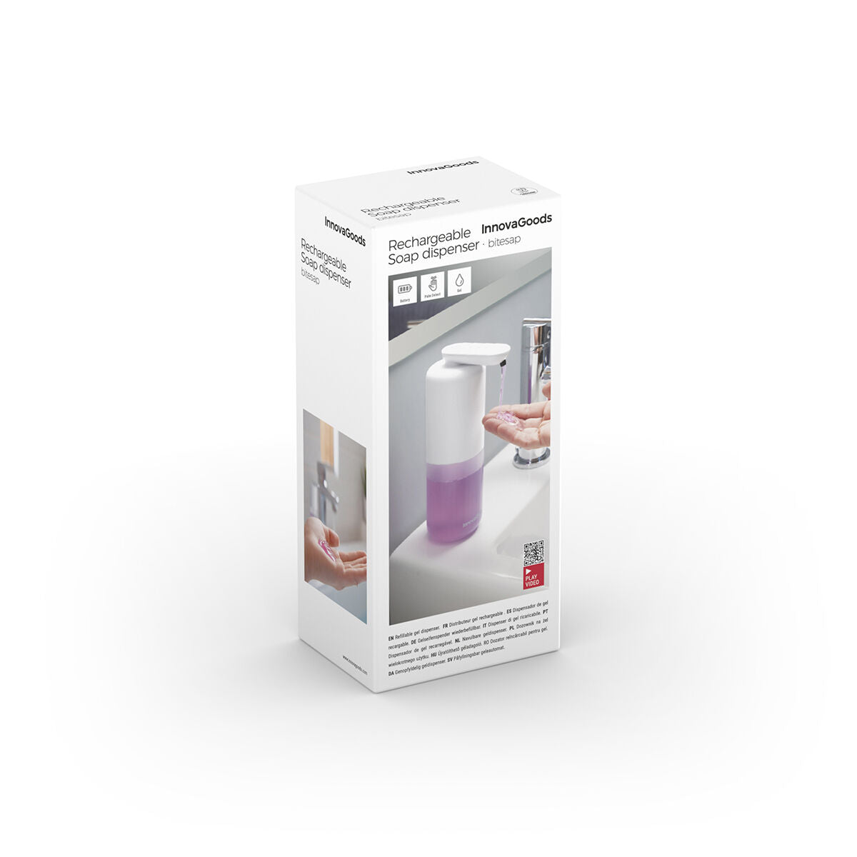 Innovagoods Distributeur Automatique Rechargeable De Savon Liquide Bitesap Innovagoods